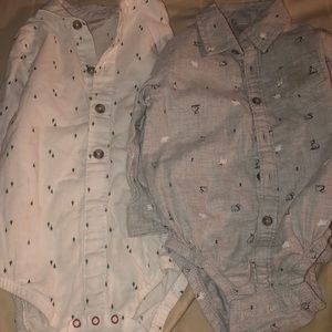 12m button up onesies